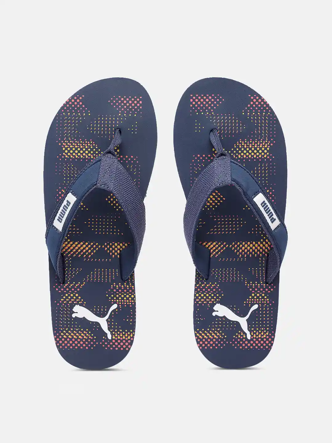 Buy Puma Unisex Navy Blue Abstract Printed Thong Flip-Flops Flip