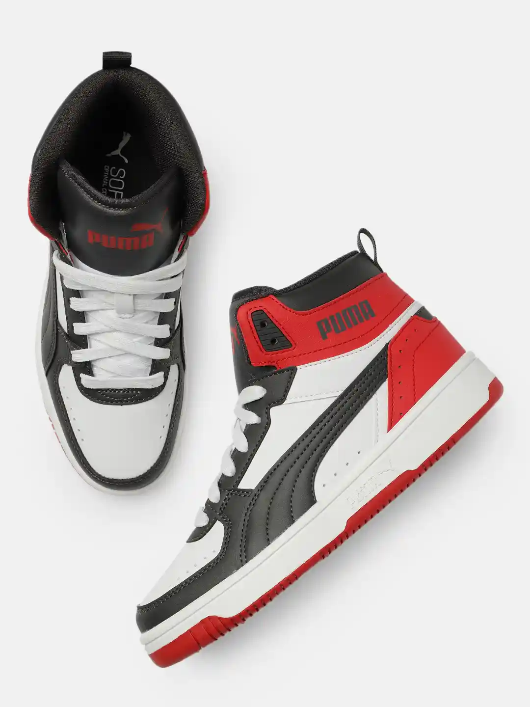 Buy Puma Unisex White Grey Colourblocked Rebound JOY SoftFoam+