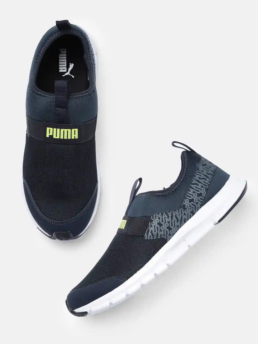 Slip On Puma Knitted Shoes Buy PUMA Knit Slip-On Running Shoes