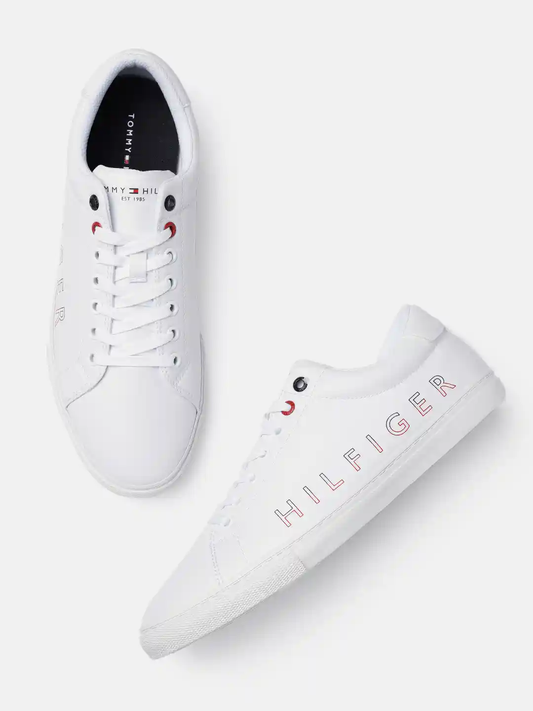 Buy Tommy Hilfiger Men White Solid Sneakers Casual Shoes for Men