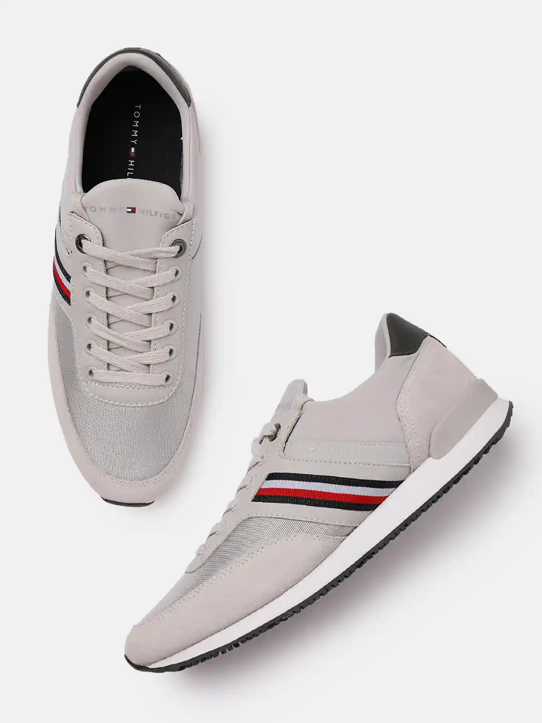 Buy Tommy Hilfiger Men Grey ICONIC SOCK RUNNER Sneakers Casual