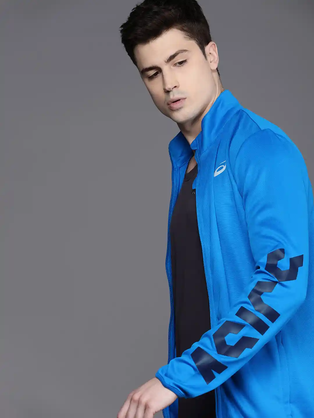 ASICS Men Brand Logo Placement Print Sporty Jacket