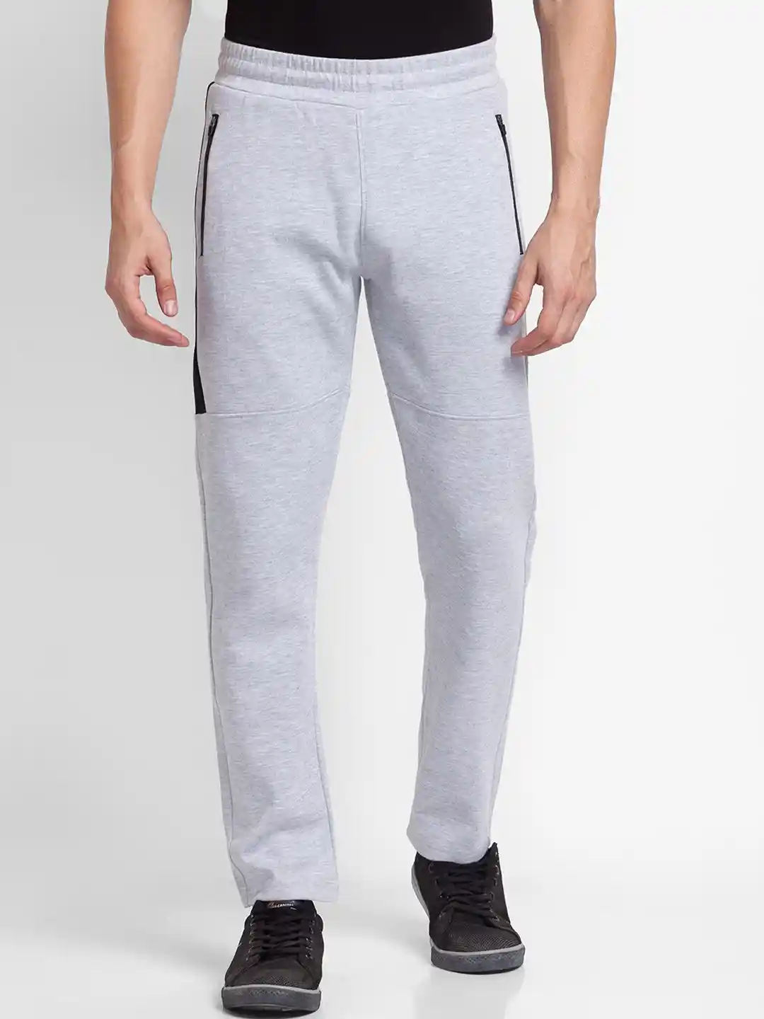 Buy SPYKAR Men Grey Solid Cotton Track Pants Track Pants for Men