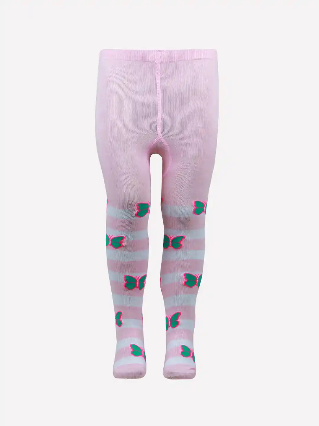 Bonjour Kids Girls Pink Knitted Cotton Tights