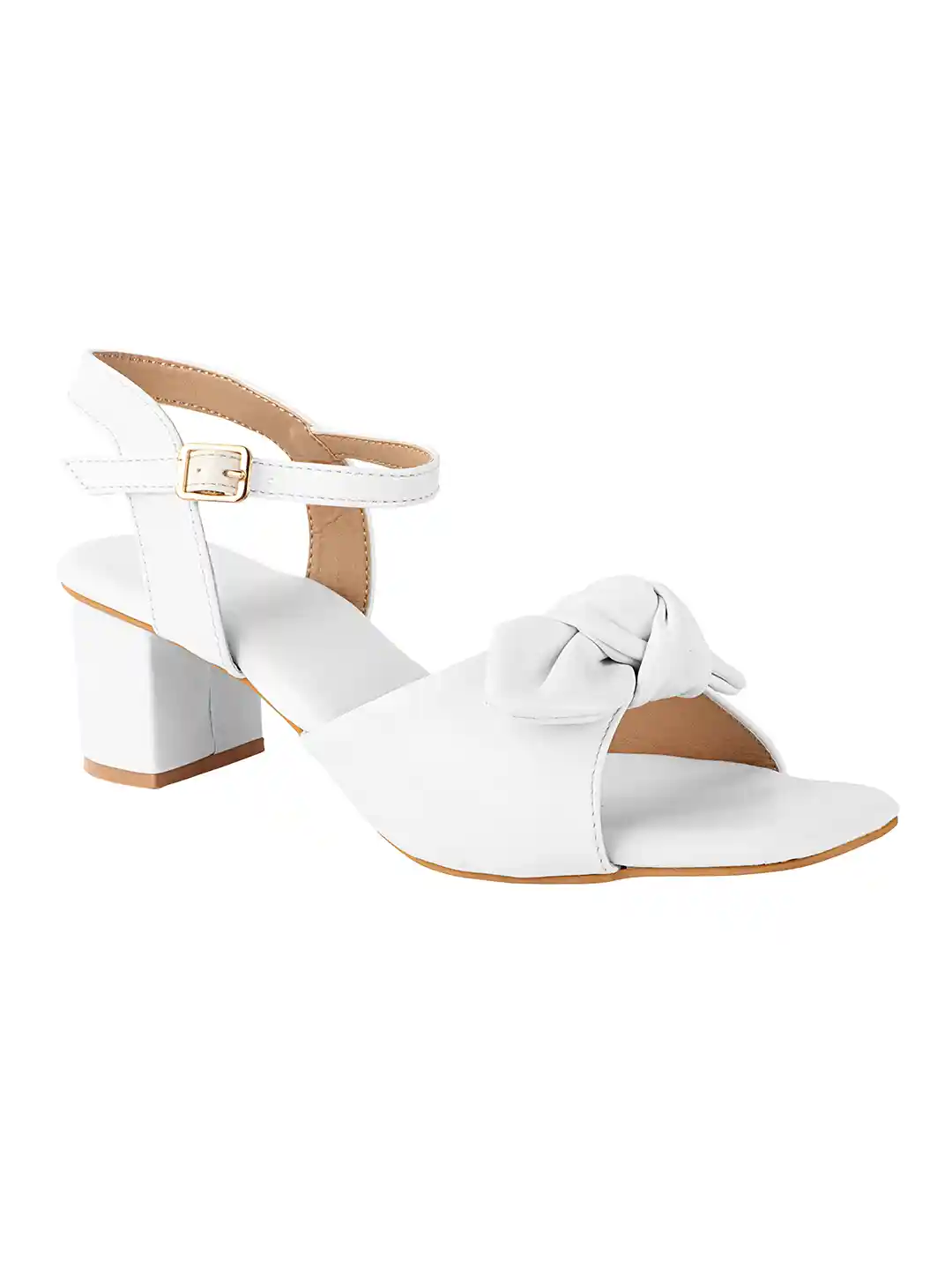 Buy Shoetopia Girls White Block Heels with Bows Heels for Girls