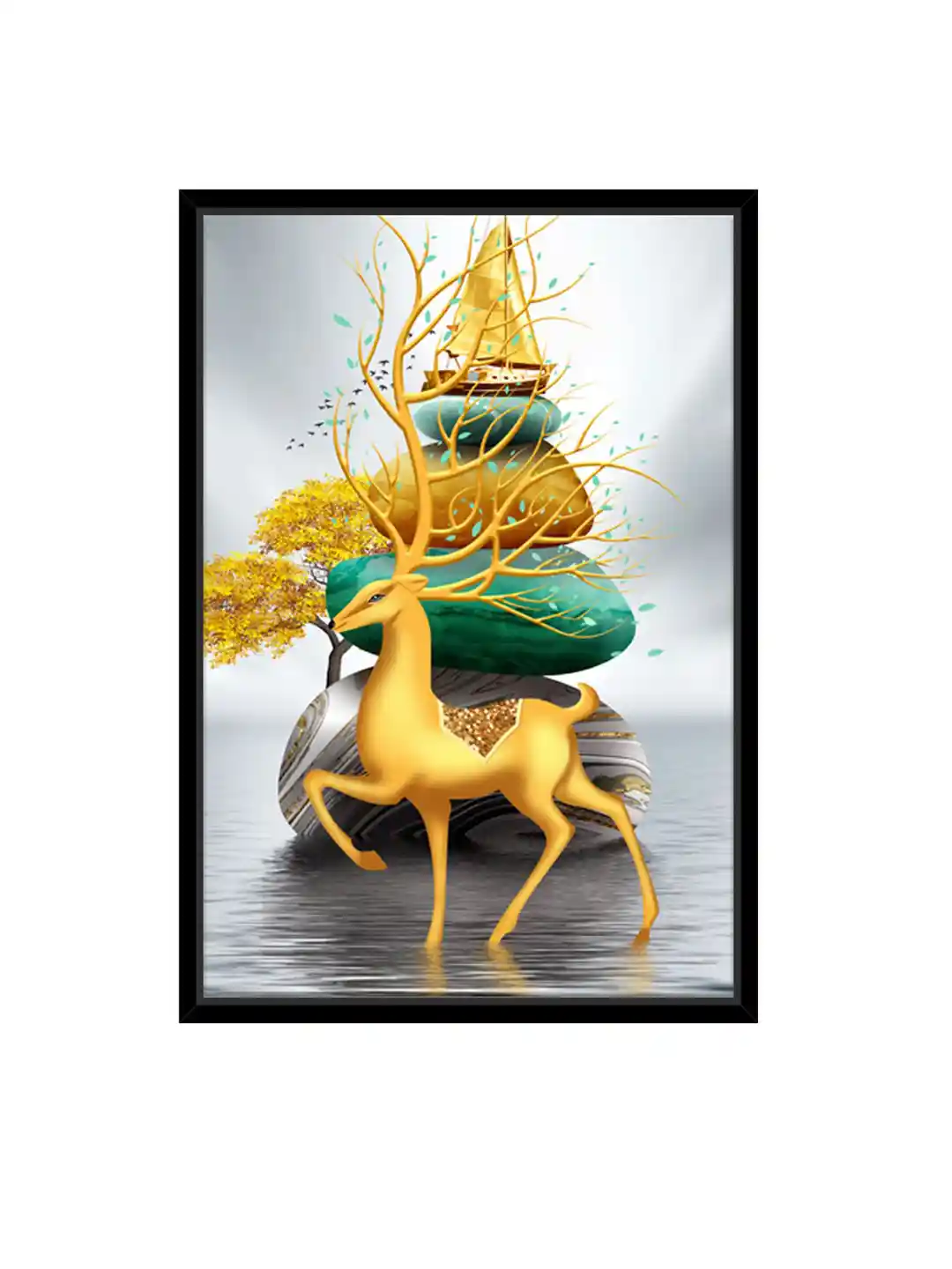 My Deer Art Shop アートポスター 50×70cm Escape My Deer Art Shop