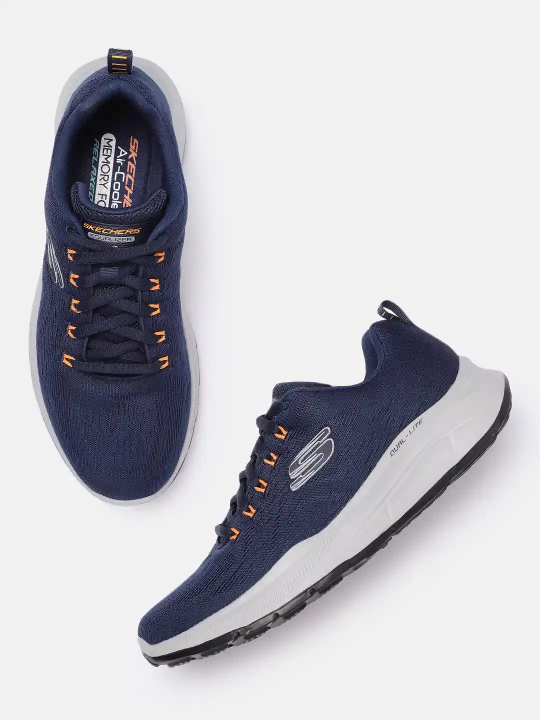 Buy Skechers Men Navy Blue Equalizer Sneakers Casual Shoes