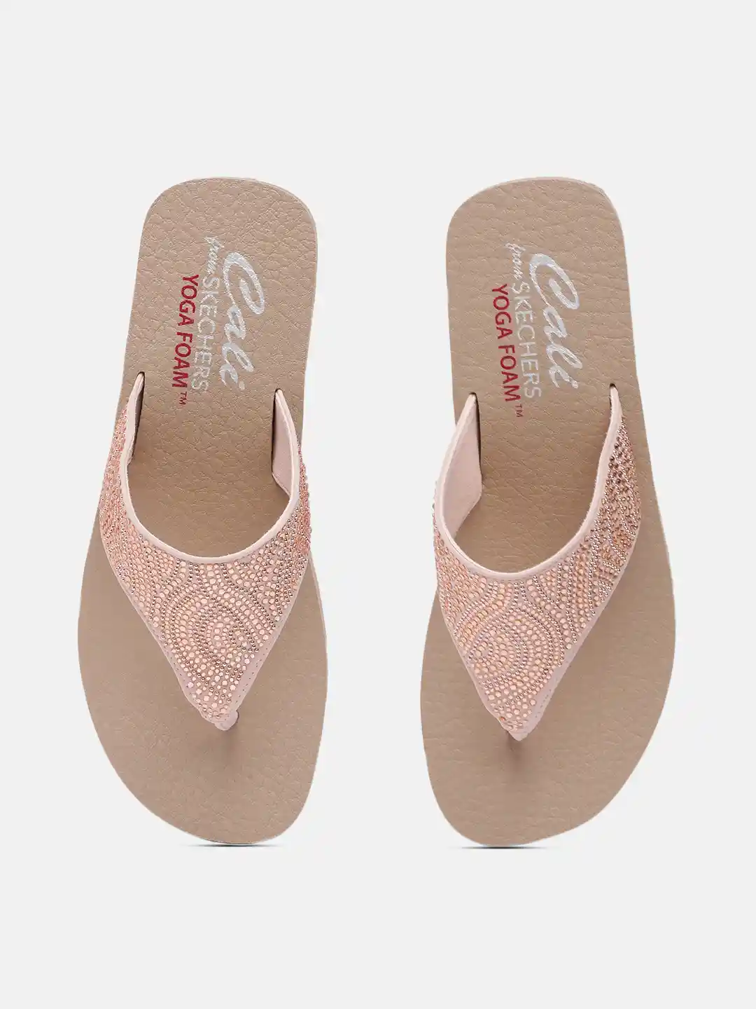 Buy Skechers Nude Pink Embellished VINYASA STONE CANDY Platform