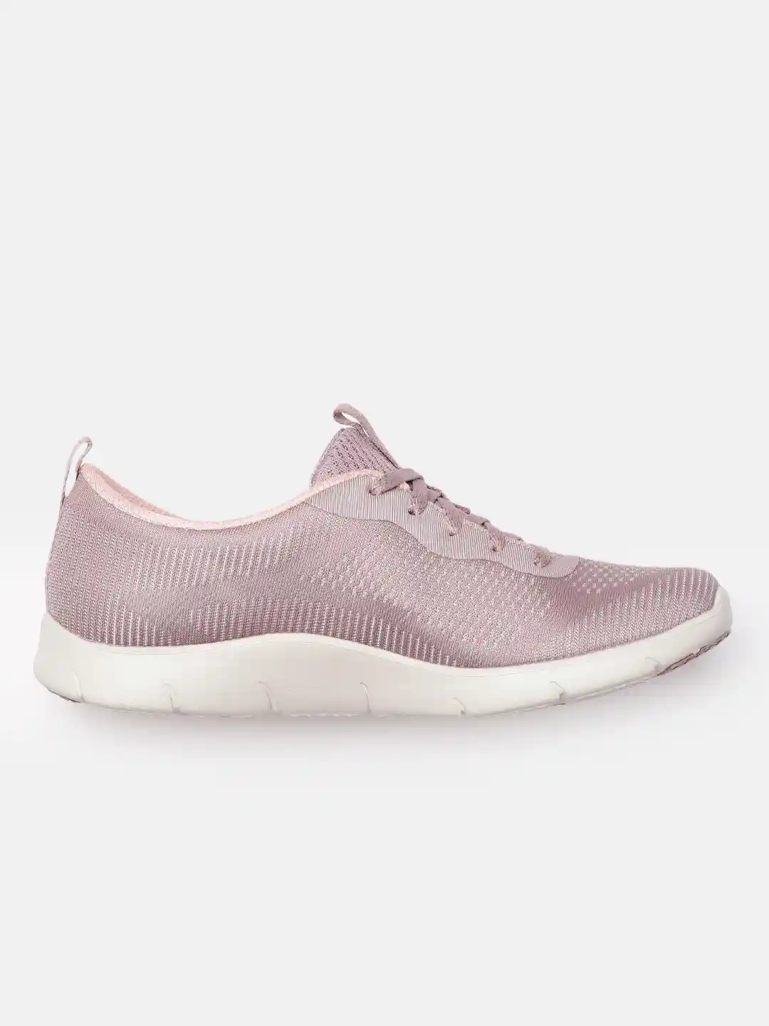Buy Skechers Women Mauve Pink Textured Arch Fit Refine Classy Doll