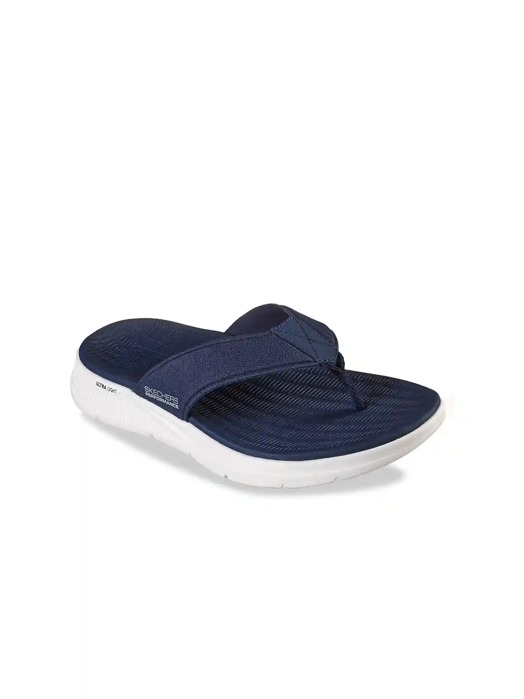Buy Skechers Men Navy Blue & White Thong Flip-Flops - Flip Flops