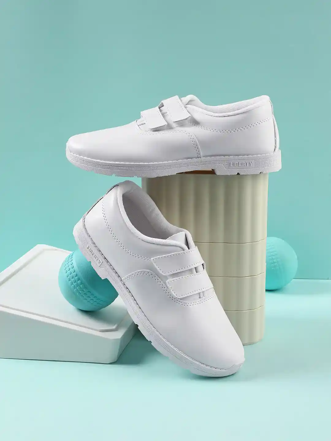 Buy Liberty Prefect Kids White Velcro School Shoes Casual Shoes
