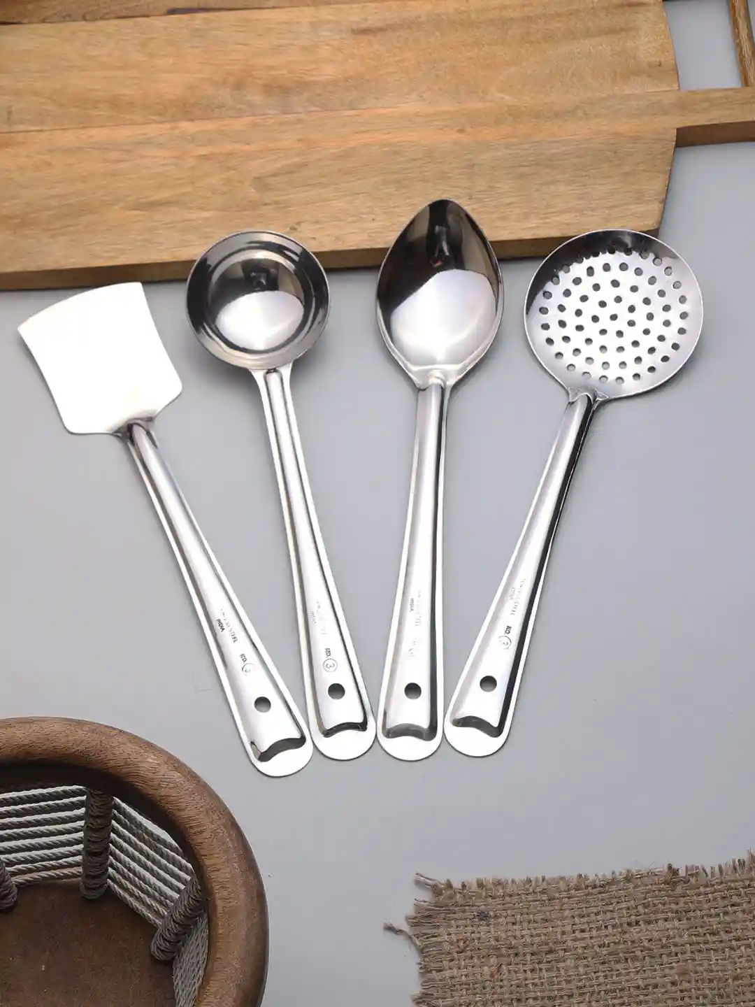 Buy ZEVORA Set Of Stainless Steel Heavy Gauge Non-Stick Kitchen