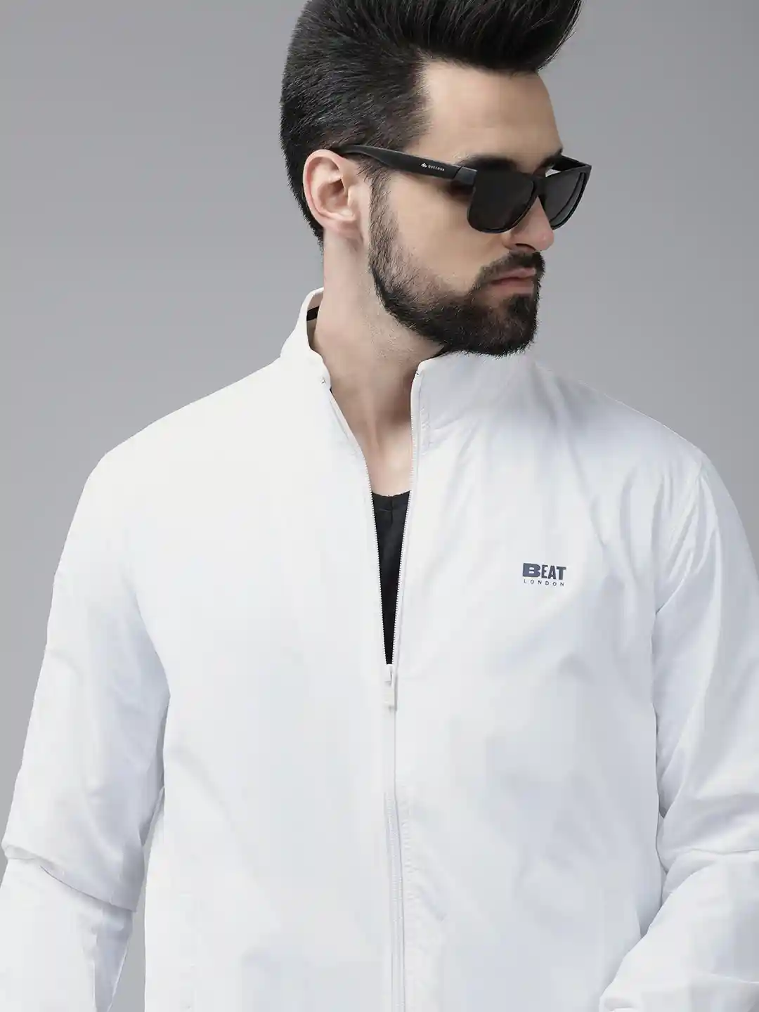 Buy BEAT LONDON by PEPE JEANS Men White Solid Bomber Jacket