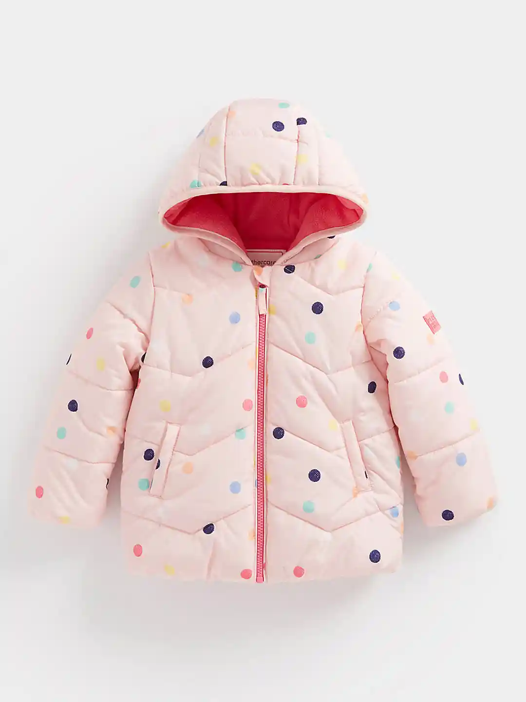 Buy mothercare Girls Polka Dot Print Puffer Jacket Jackets for