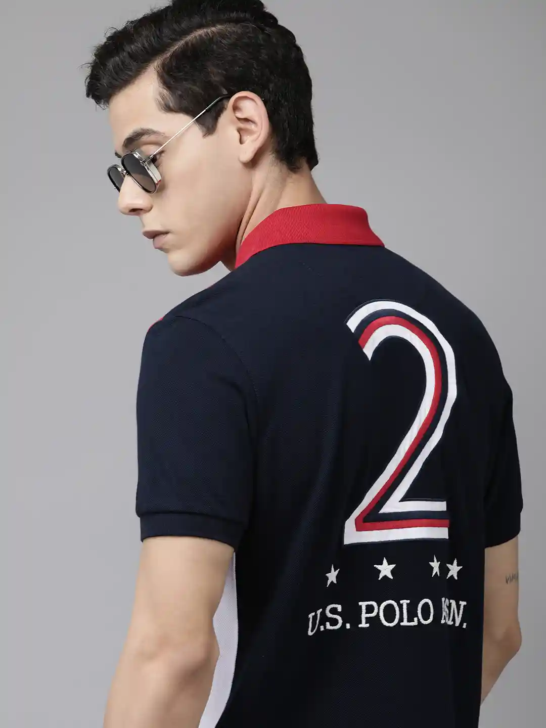 Us Polo T Shirt Design Buy Polo Men Navy Blue Red Alphanumeric
