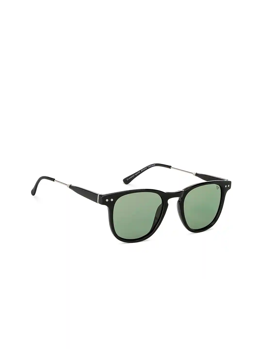 Buy Vincent Chase by Lenskart Unisex Green Lens Black Round