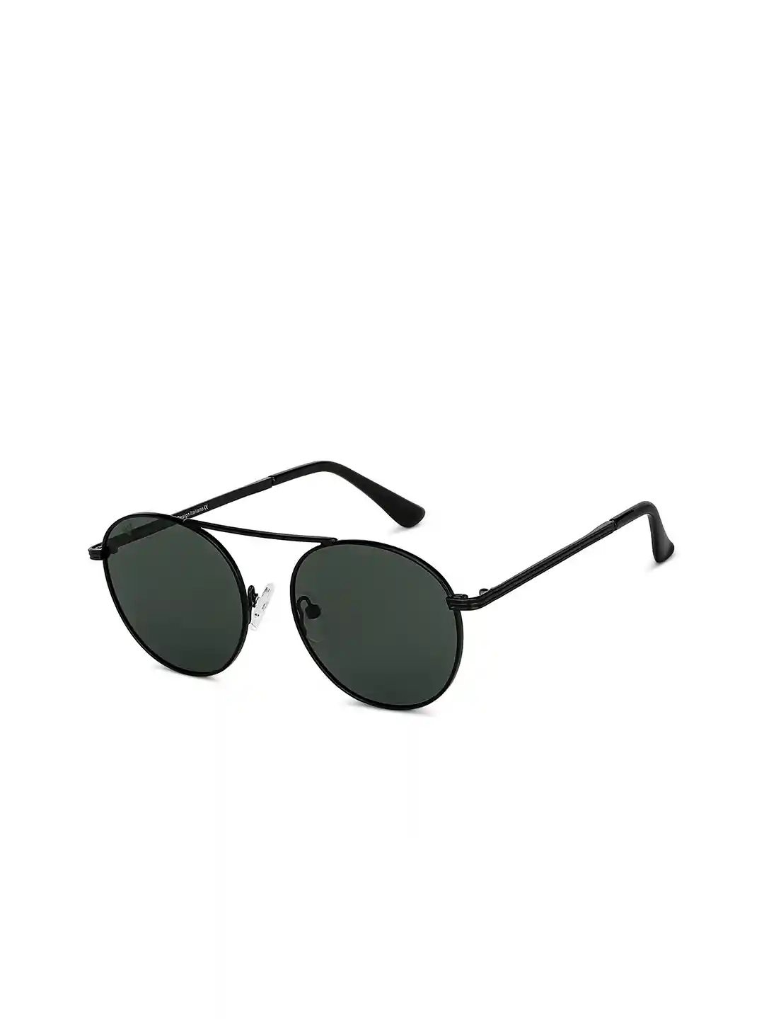 Buy Vincent Chase by Lenskart Unisex Green Lens Round Sunglasses