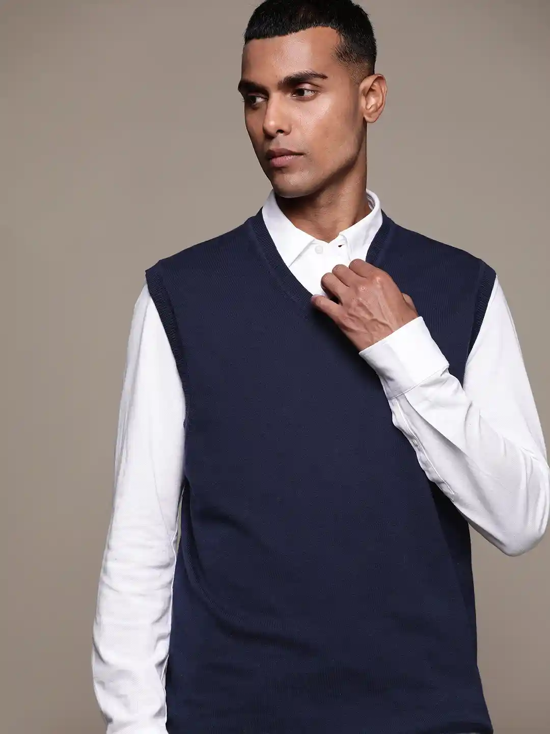 Buy Macy's Club Room Men Navy Blue Solid Sweater Vest Sweaters