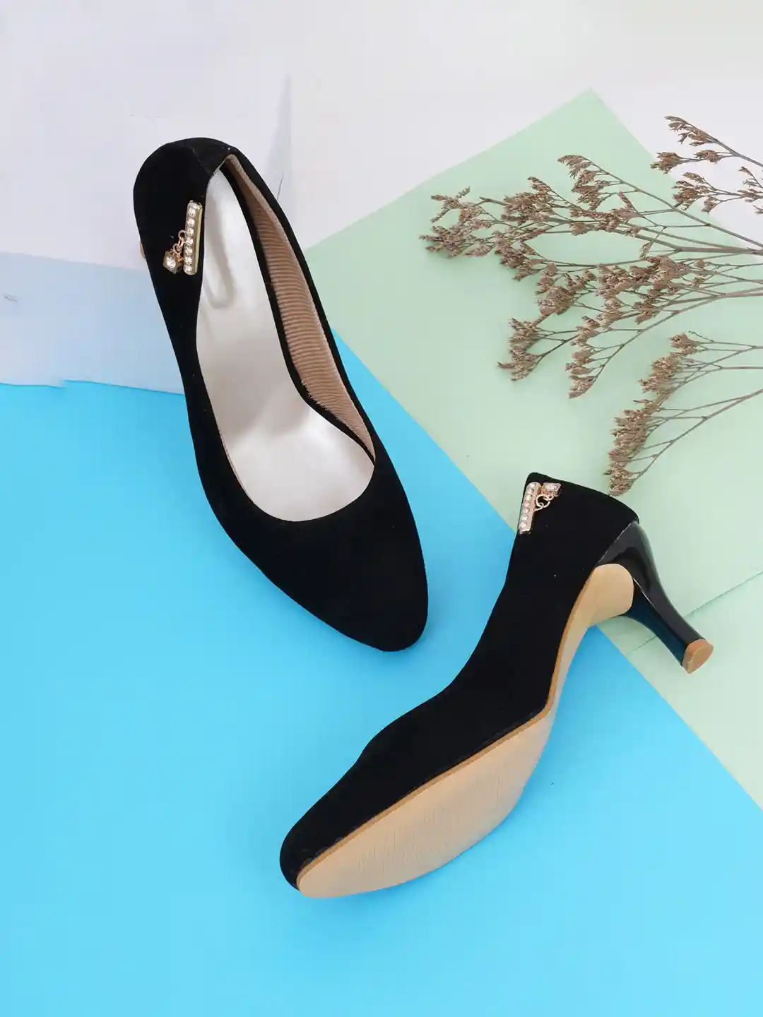 Myntra White Nine West Heels Shoetopia Women Beige White