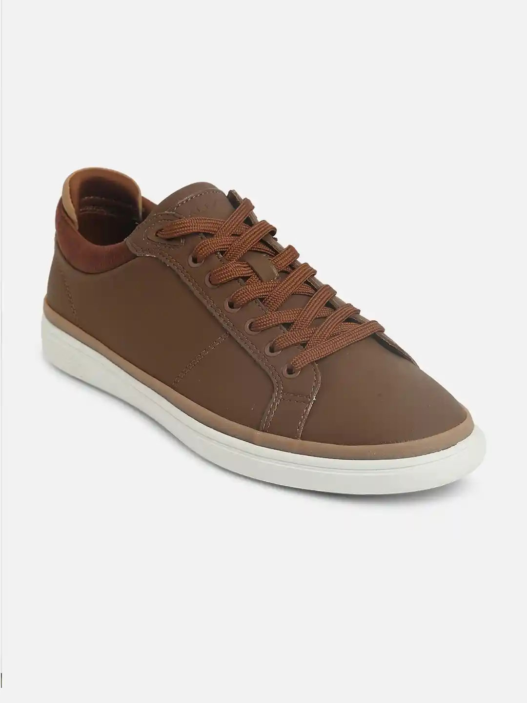 Buy ALDO Men Brown Synthetic Lace Up Sneakers Casual Shoes for