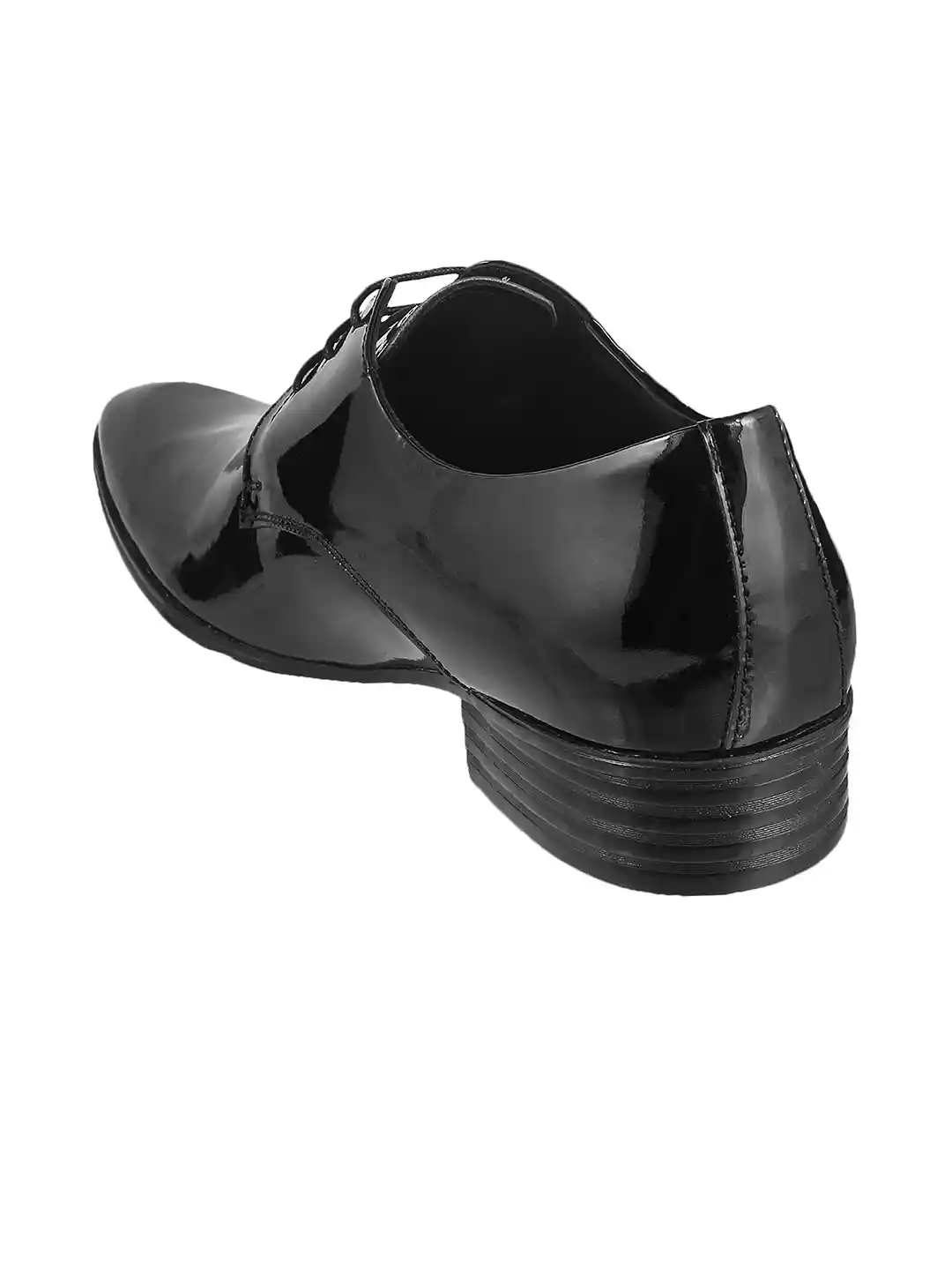 Buy Metro Men Black Glossy Leather Formal Shoes Formal Shoes for