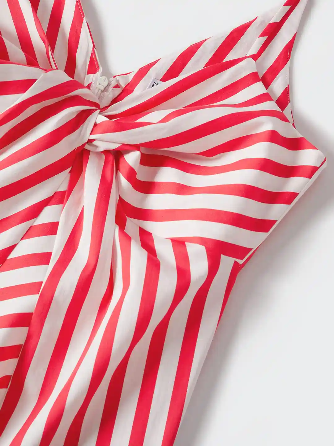 Buy MANGO Red White Twisted Detail Striped Maxi Dress Dresses