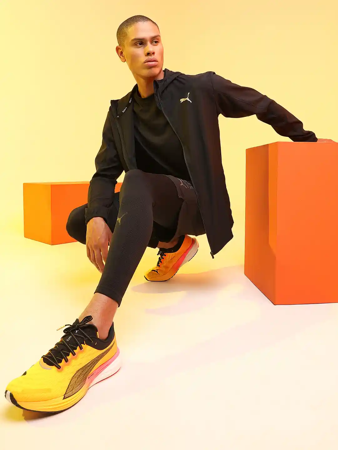 Buy Puma Men Yellow Deviate Nitro Running Shoes Sports Shoes