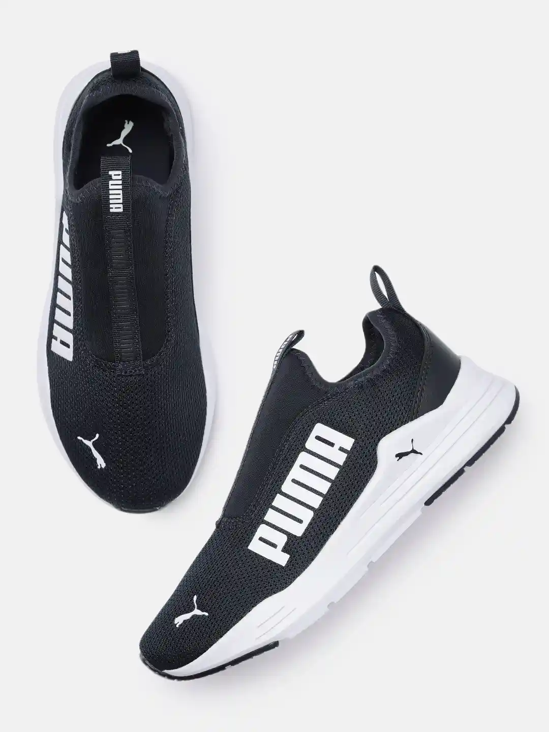 Buy Puma Unisex Navy Blue Solid Regular Wired Rapid Casual