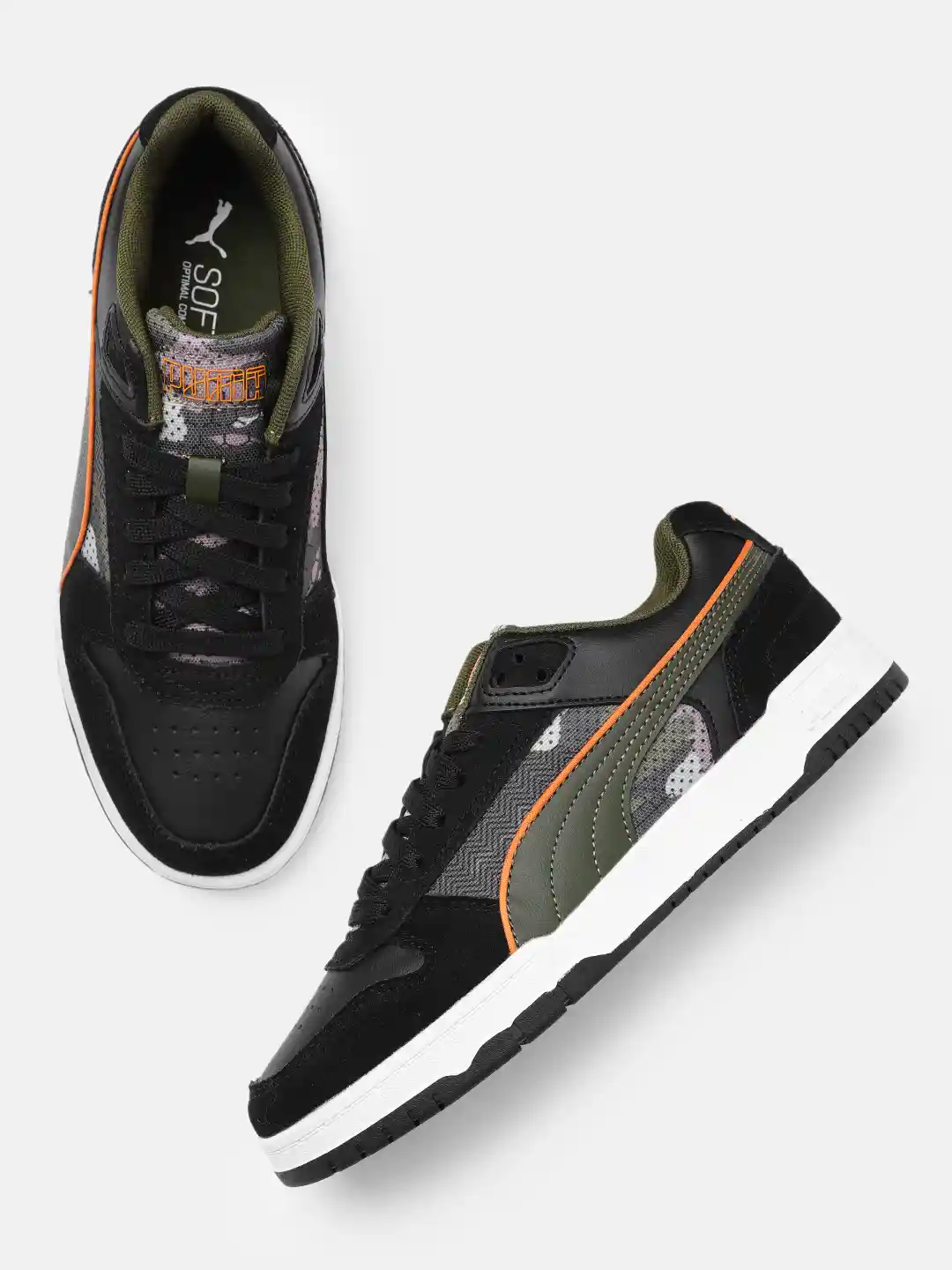 Buy Puma Unisex Black Printed RBD Game Low Sashiko Leather