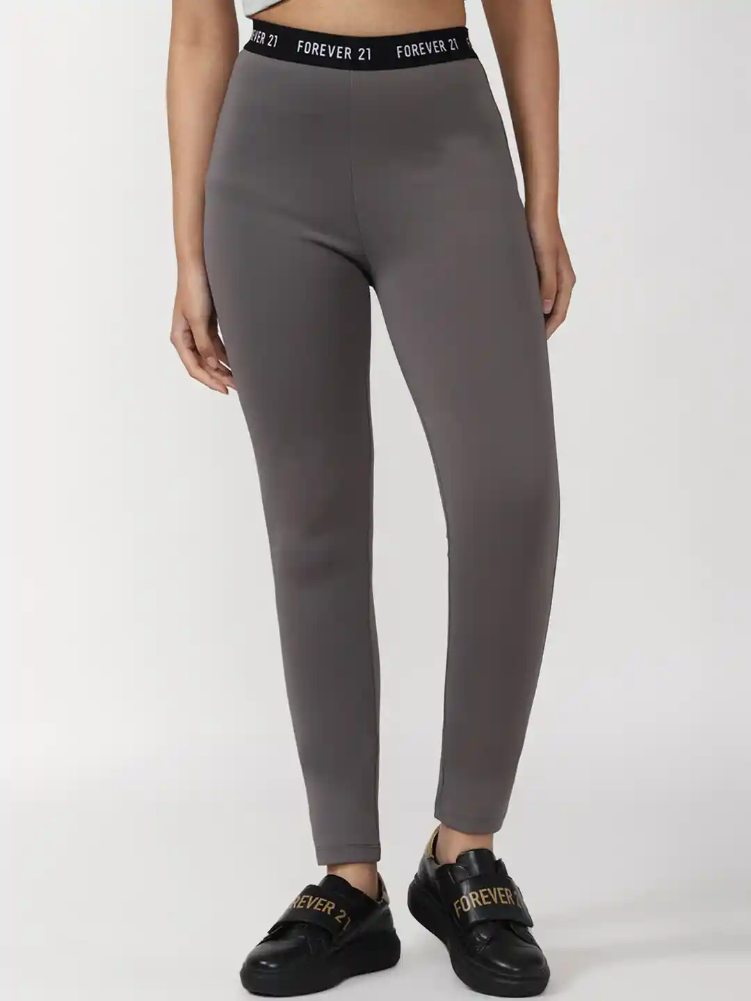 Buy FOREVER 21 Women Grey Leggings Leggings for Women 19122252