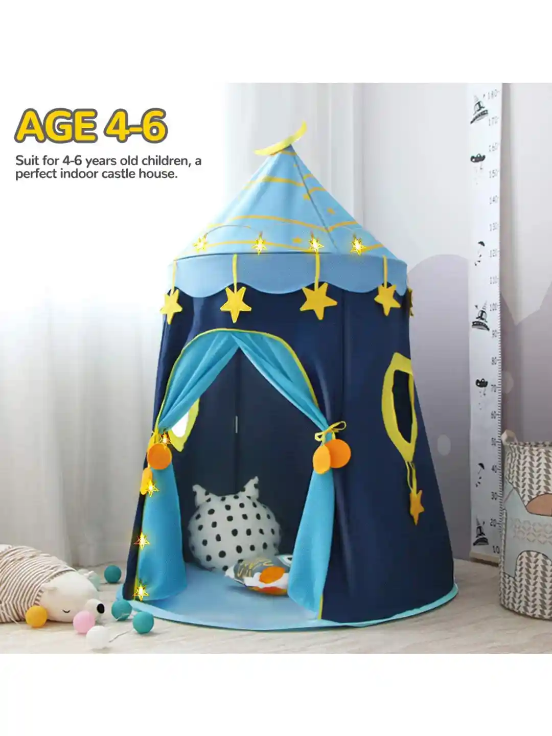 Buy Baby Moo Kids Blue Playtime Foldable Tent House Princess