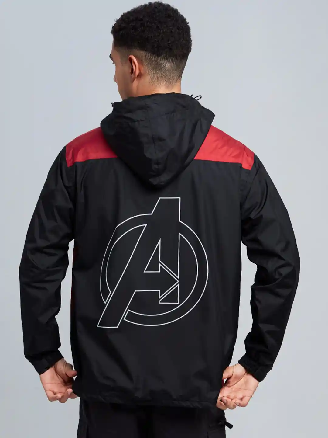 Hood Mens Jacket Store The Souled Store Men Black Red