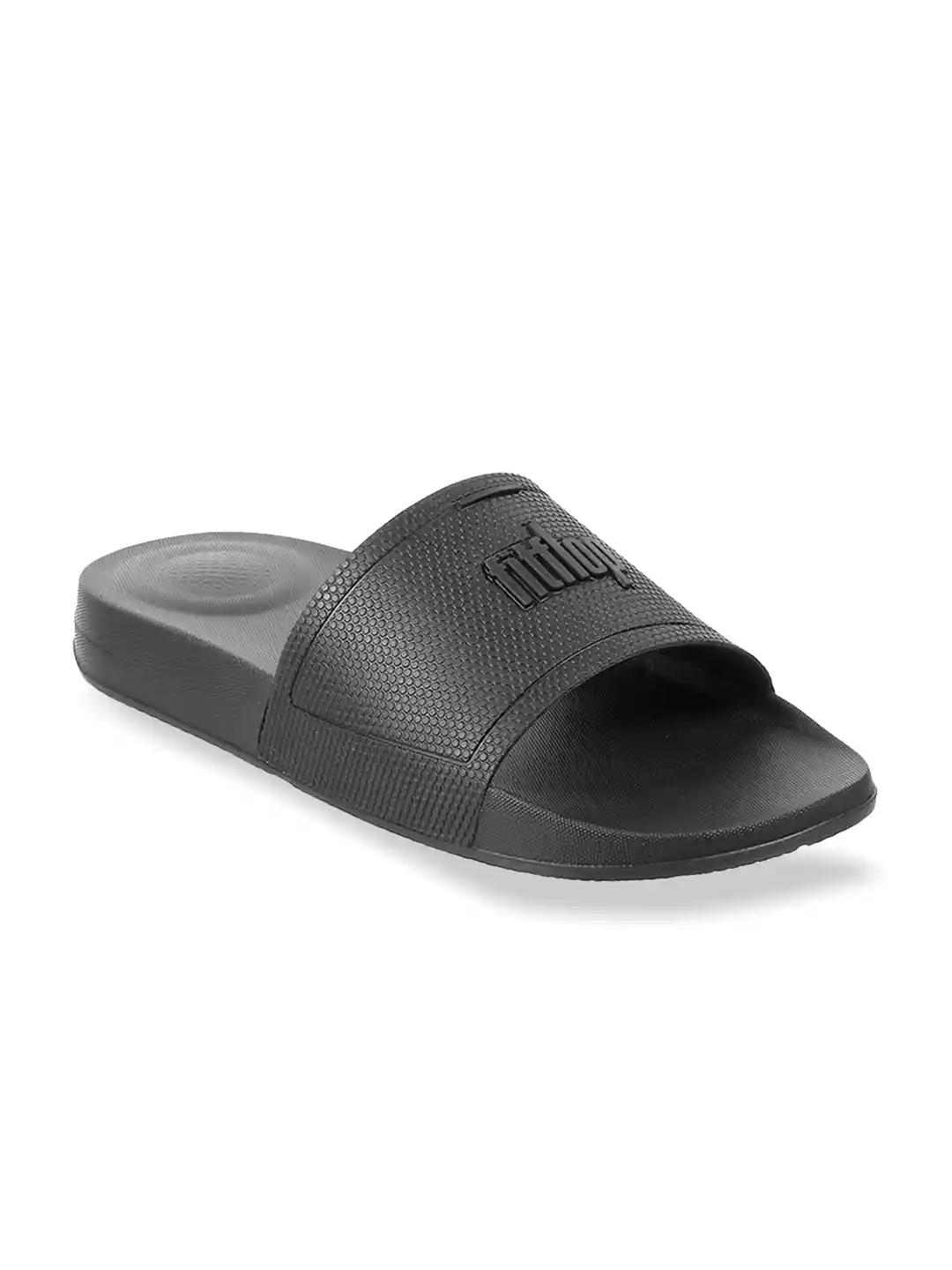 Buy Fitflop Women Black Rubber Casual Sliders Flip Flops for