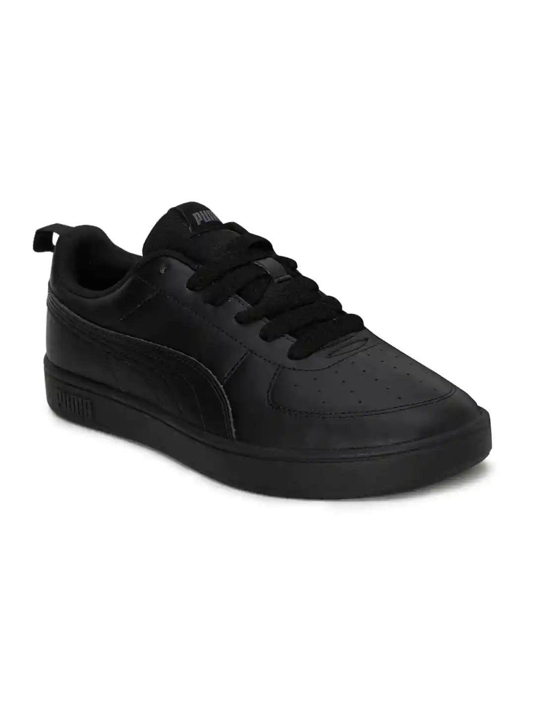 Puma Unisex Black Perforations Rickie Sneakers