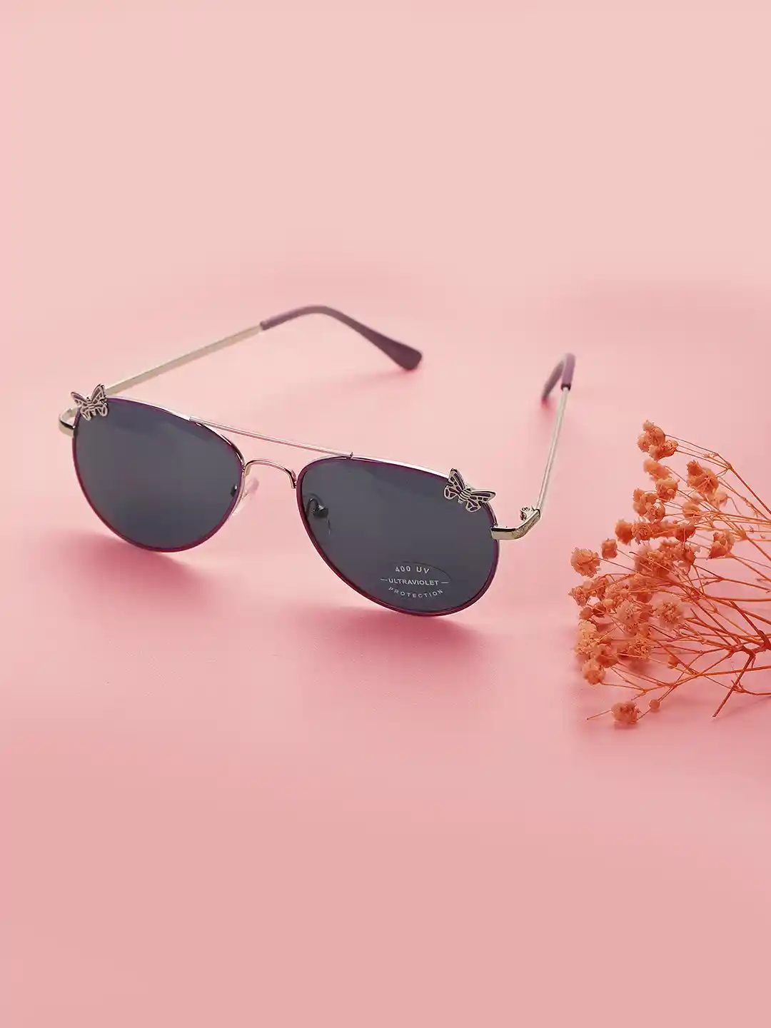 Pink Aviator Metal Glasses Tinted Aviator Goggles Pink Tinted