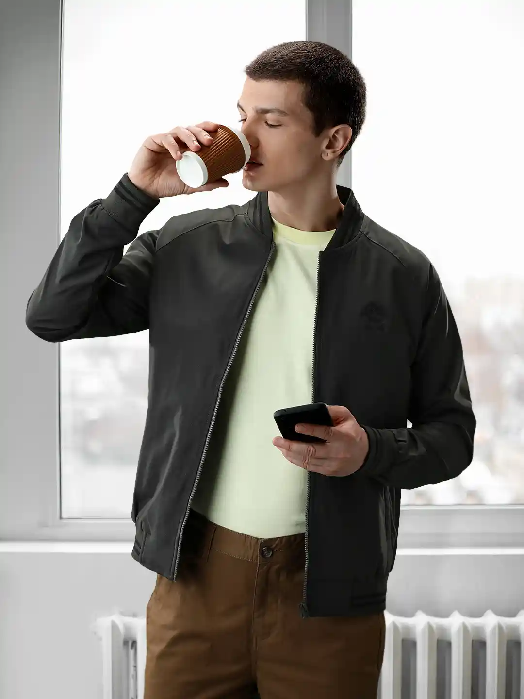 Buy U S Polo Assn Men Solid Varsity Jacket Jackets for Men