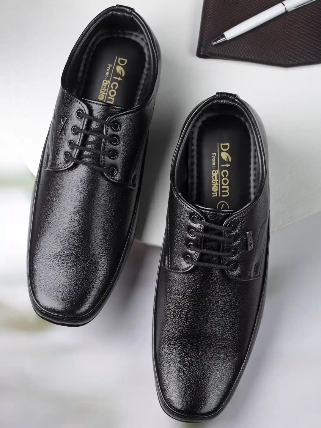 Buy Action Men Black Solid Formal Slip On Shoes Formal Shoes for