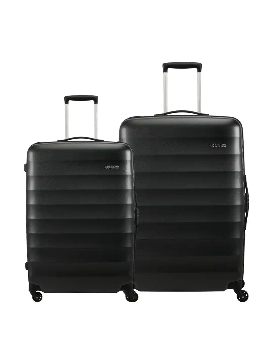 Buy AMERICAN TOURISTER Barcelona Set of Black Solid Hard-Sided
