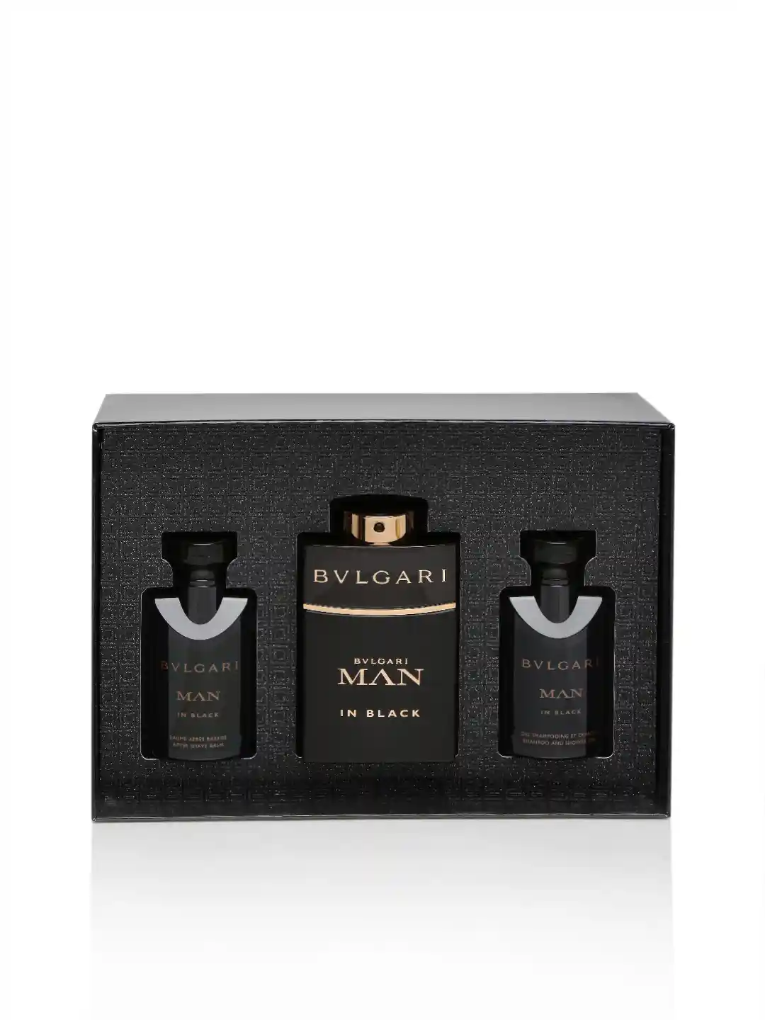 Buy Bvlgari Man In Black Set EDP After Shave Balm Shower Gel