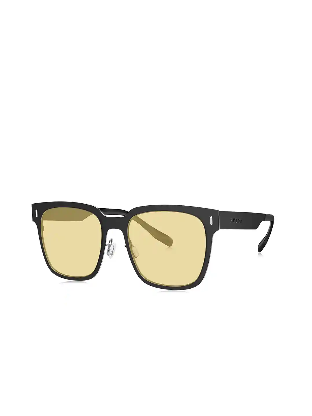 BOLON EYEWEAR Men Brown Lens Black Square Sunglasses with UV Protected  Lens