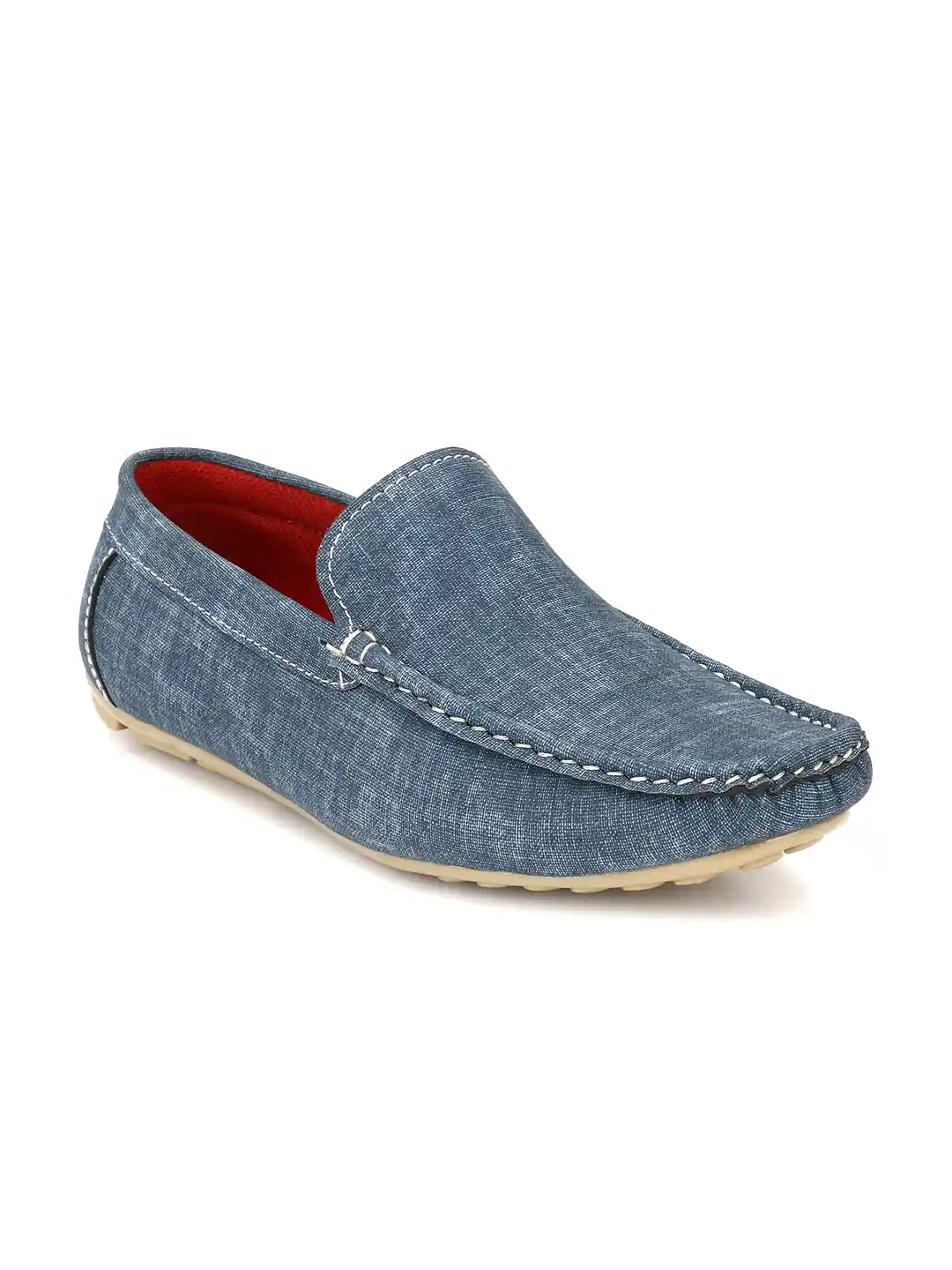 Buy Ferraiolo Men Blue Denim Loafers Casual Shoes for Men