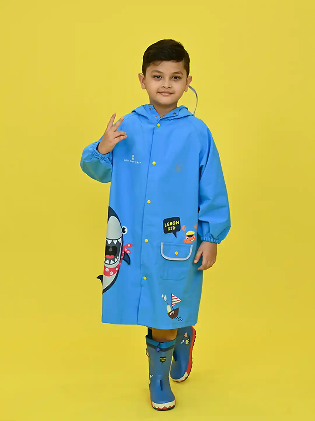 Kids Raincoat Boys Blue Rain Coat Fewlby Toddler Rain Wear
