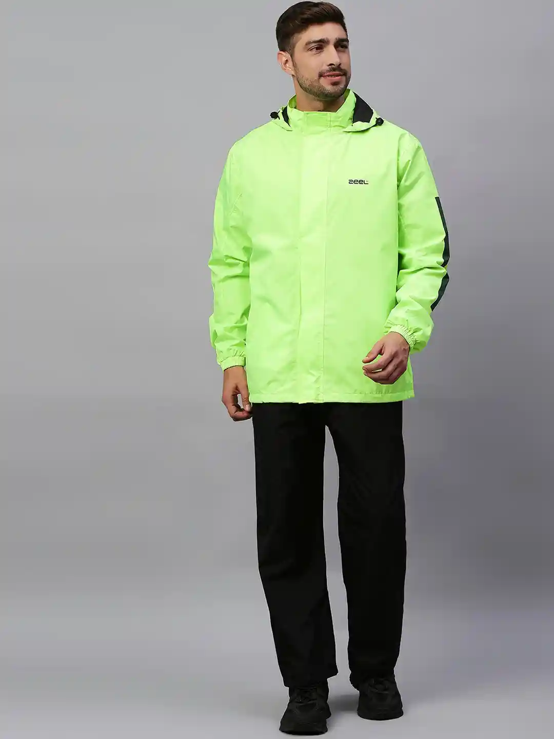Neon Green Zeel Mens Raincoat Zeel Raincoat For Mens Best Sale