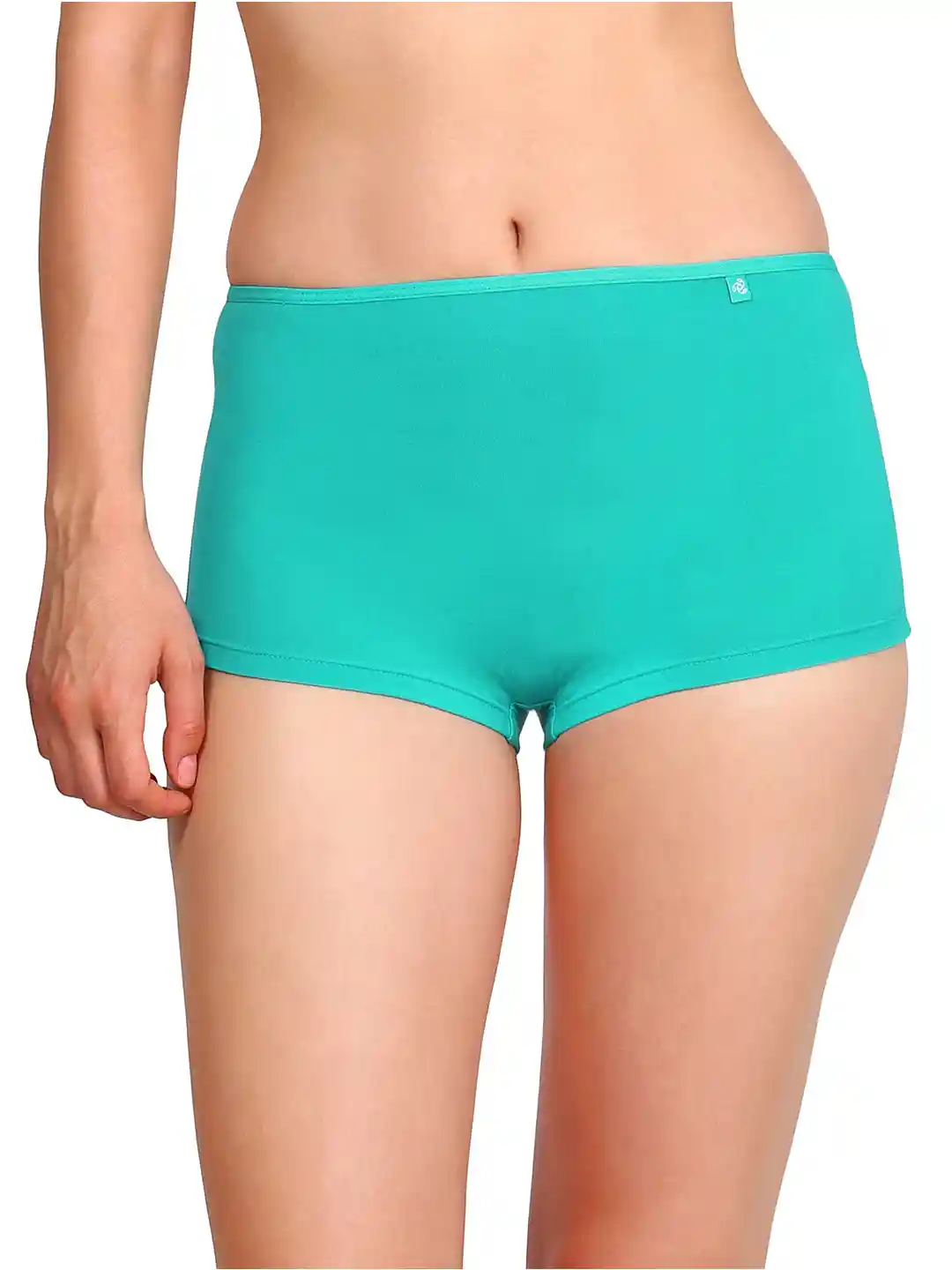 Buy Jockey Women Sea Green Low-Rise Boy Shorts SS04-0105 Briefs
