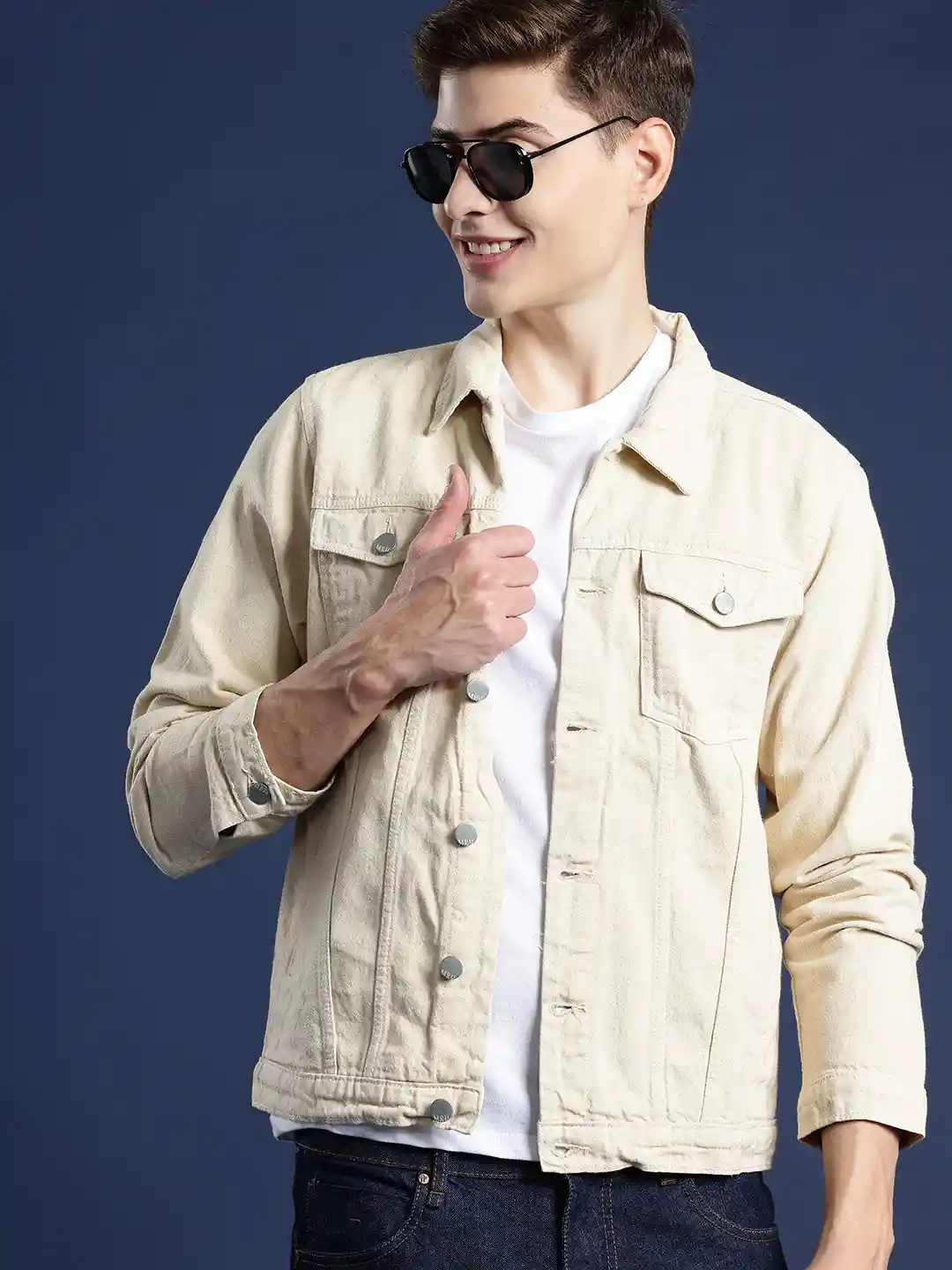 Buy Mast & Harbour Pure Cotton Denim Jacket - Jackets for