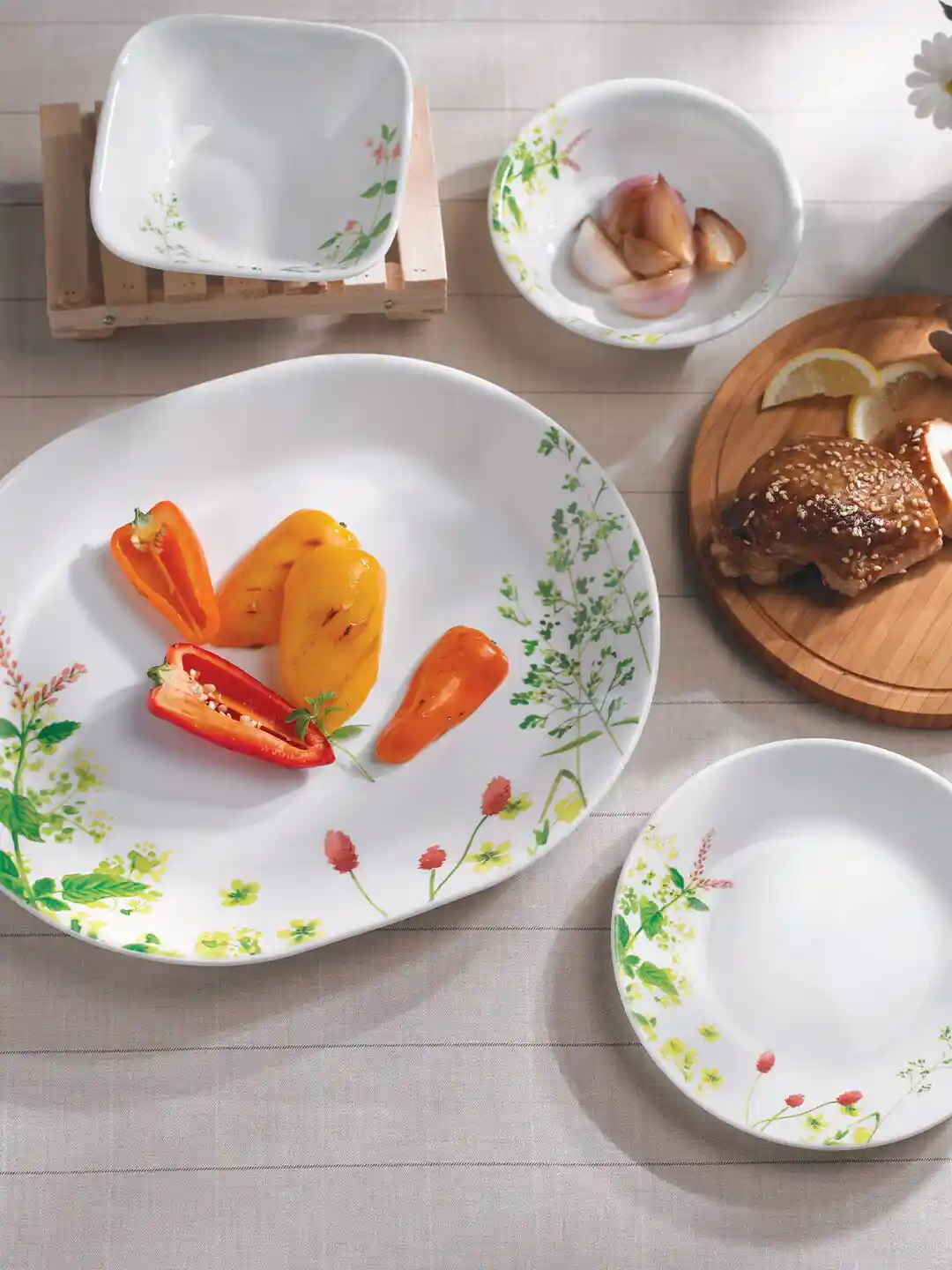 Dinner Plate Corelle Provence Garden Set Corelle 21-Piece Dinner
