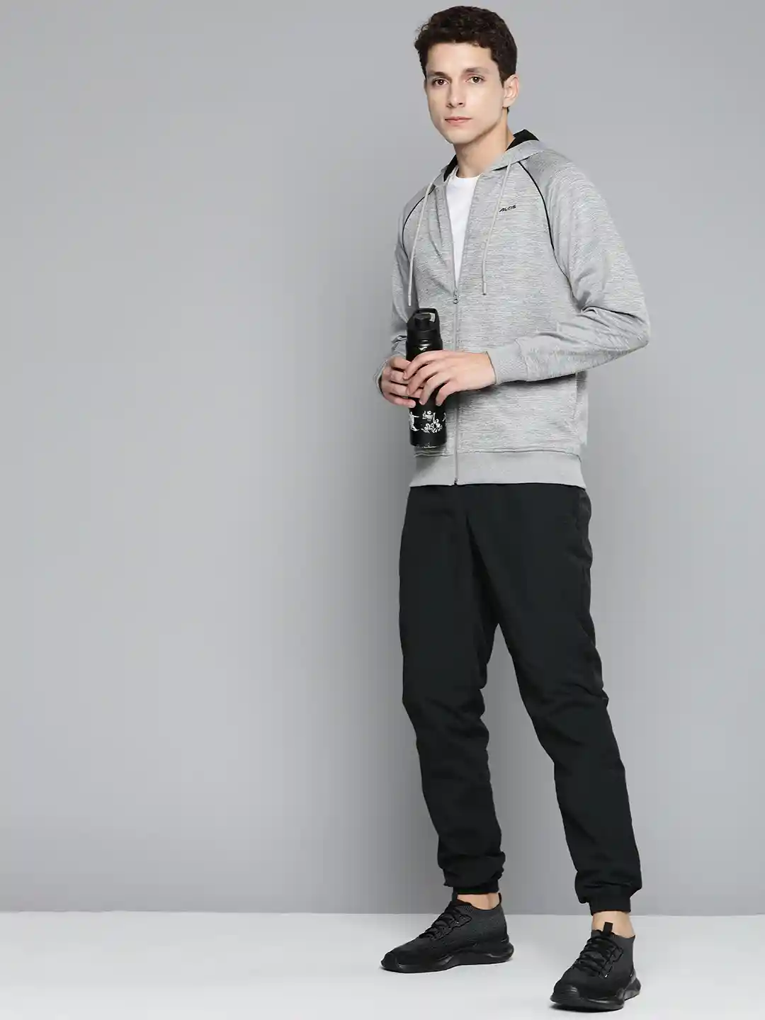 Buy Alcis Men Grey Solid Running Sporty Jacket Jackets for Men