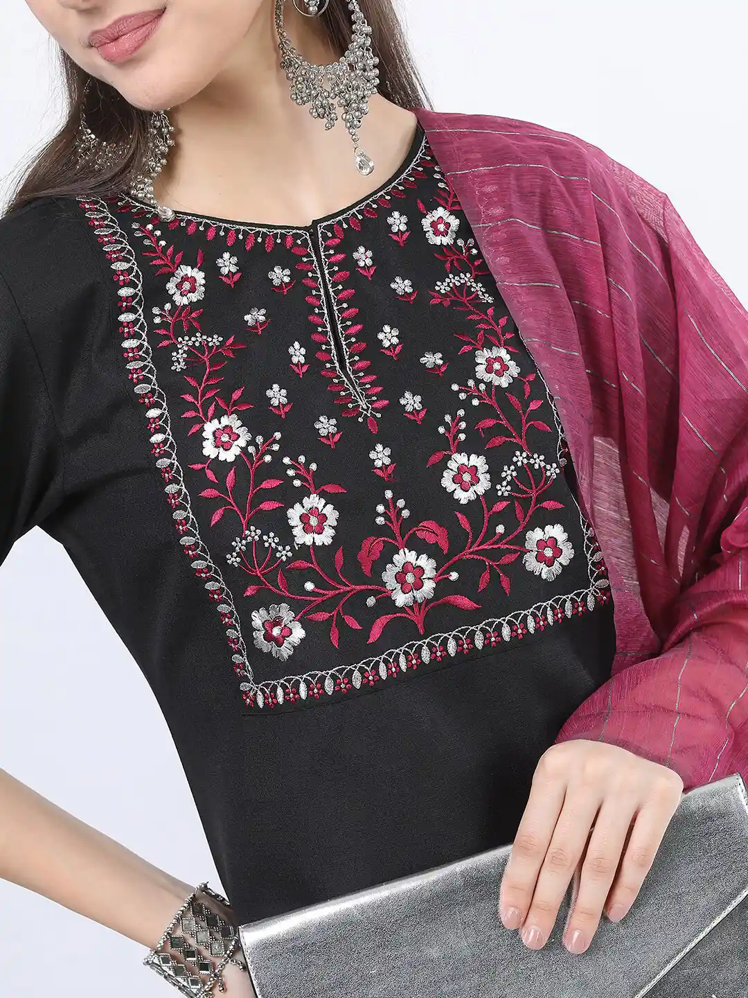 Buy KETCH Women Black Yoke Design Kurta Set Kurta Sets for Women