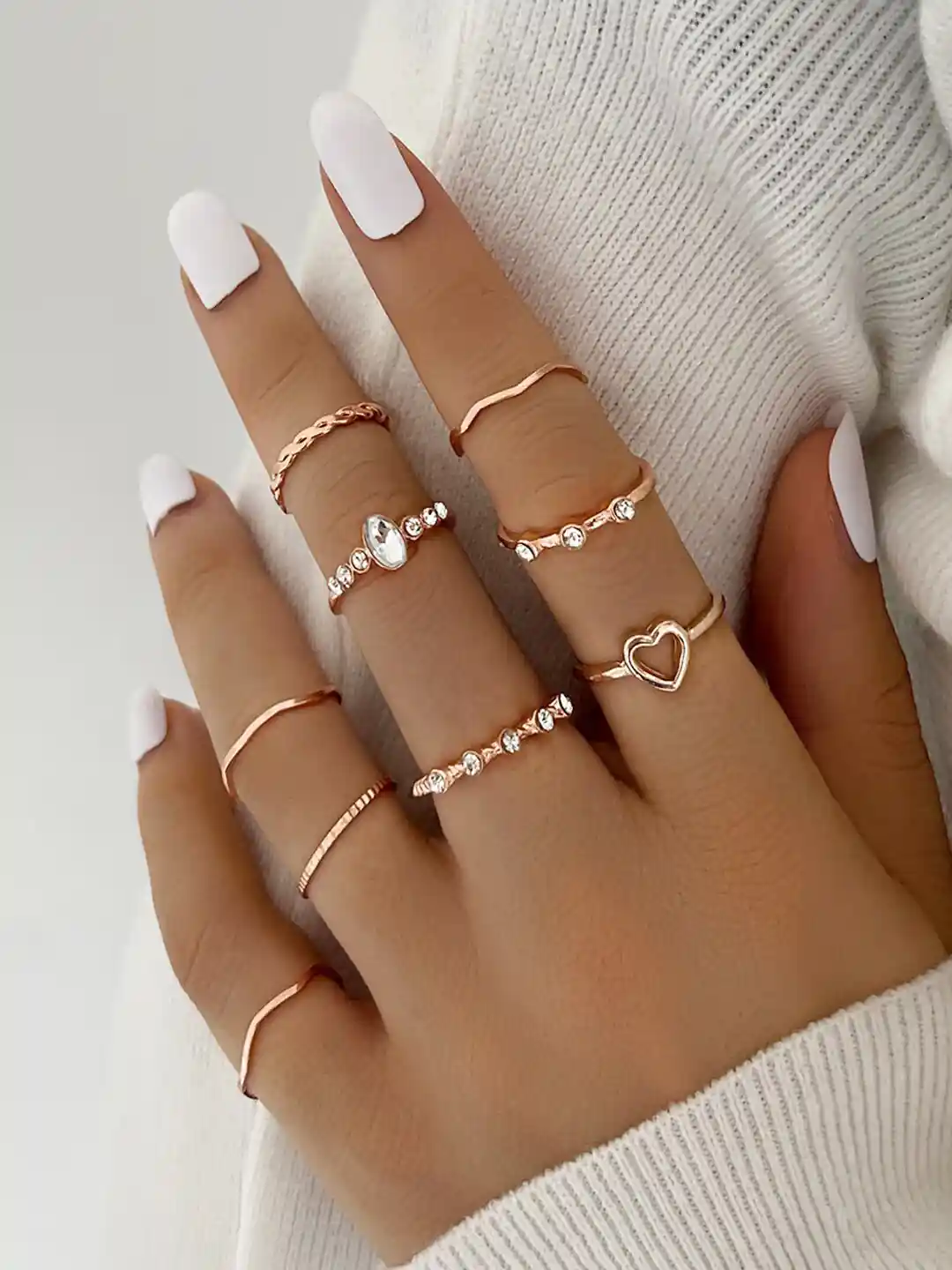 Buy Shining Diva Fashion Gold-Plated Set Of Metal Boho Midi