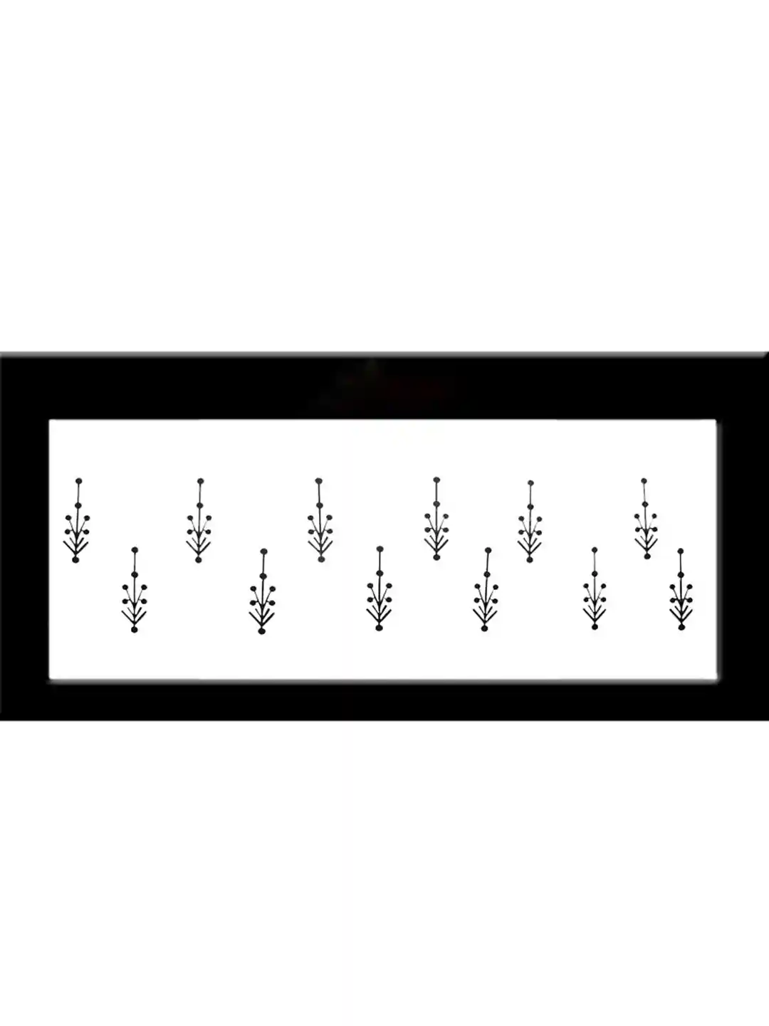 Buy Comet Busters 12 Pcs Black Geometric Shape Bindi Bindi for